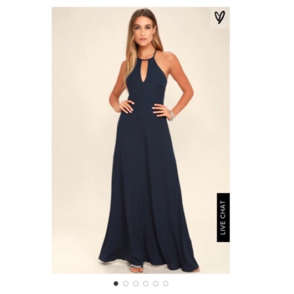 Lulu’s Navy Blue Maxi Dress